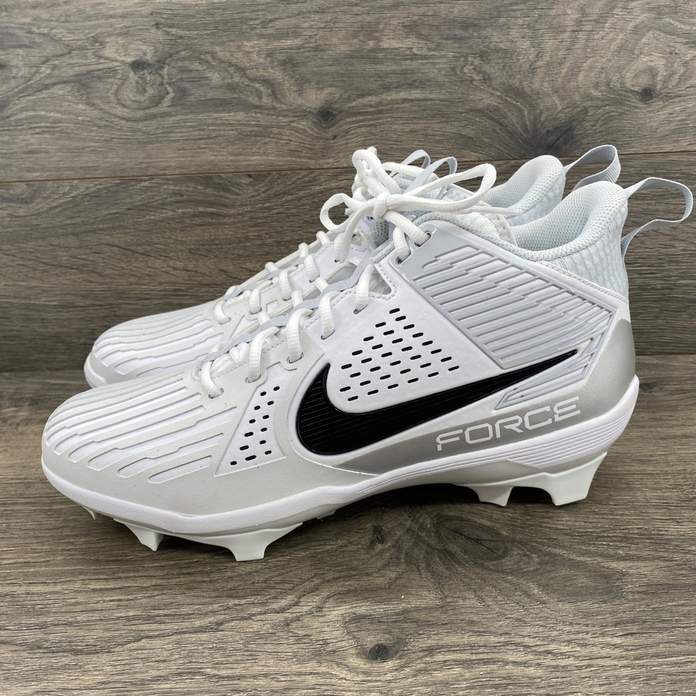 Nike Force Savage Pro 3 Football Cleats Mens 12.5 White Silver DA5453-104